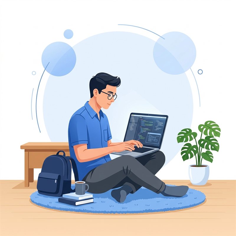 Student learning dashboard illustration